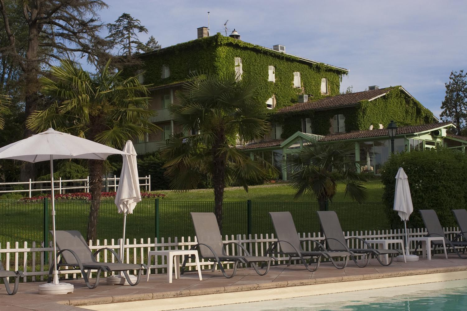 Logis Hotels- Hotel Et Restaurant Domaine De Fompeyre Bazas Eksteriør billede